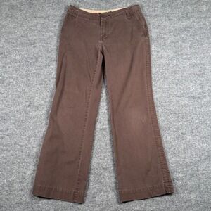 Retro Y2K 4 Petite Pants Brown Bootcut Flare Cropped Stright Leg Trouser Neutral
